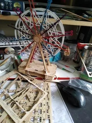 Photo du montage partagée : Puzzle 3D boîte à musique grande roue