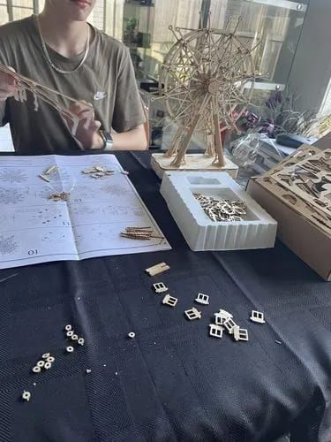 Photo du montage partagée : Puzzle 3D boîte à musique grande roue