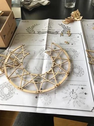 Photo du montage partagée : Puzzle 3D boîte à musique grande roue