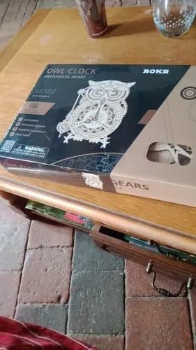 Photo du montage partagée : Puzzle 3D horloge hibou
