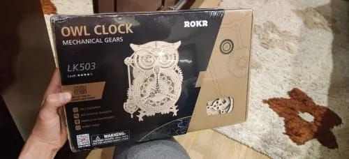Photo du montage partagée : Puzzle 3D horloge hibou