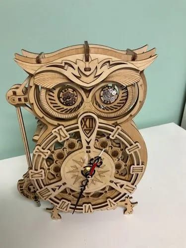 Photo du montage partagée : Puzzle 3D horloge hibou