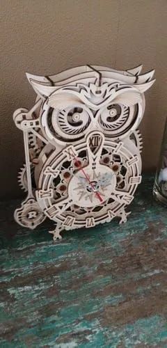 Photo du montage partagée : Puzzle 3D horloge hibou
