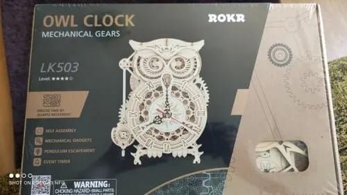 Photo du montage partagée : Puzzle 3D horloge hibou