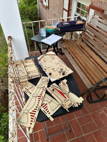 Photo du montage partagée : Puzzle 3D Machine de flipper