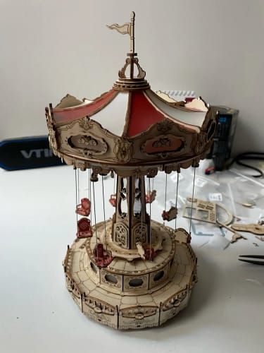 Photo du montage partagée : Puzzle 3D Manège à chaises volantes