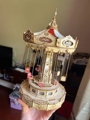 Photo du montage partagée : Puzzle 3D Manège à chaises volantes