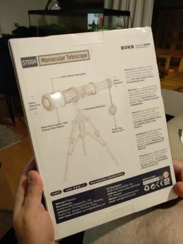 Photo du montage partagée : Puzzle 3D télescope monoculaire