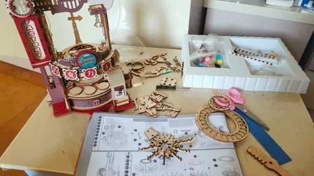 Photo du montage partagée : Puzzle 3D usine de chocolat marbre