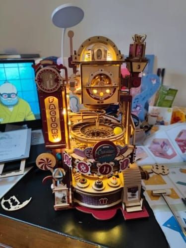 Photo du montage partagée : Puzzle 3D usine de chocolat marbre