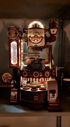 Photo du montage partagée : Puzzle 3D usine de chocolat marbre