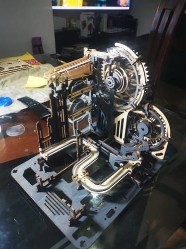Photo du montage partagée : Puzzle 3D Ville de Nuit en Marbre