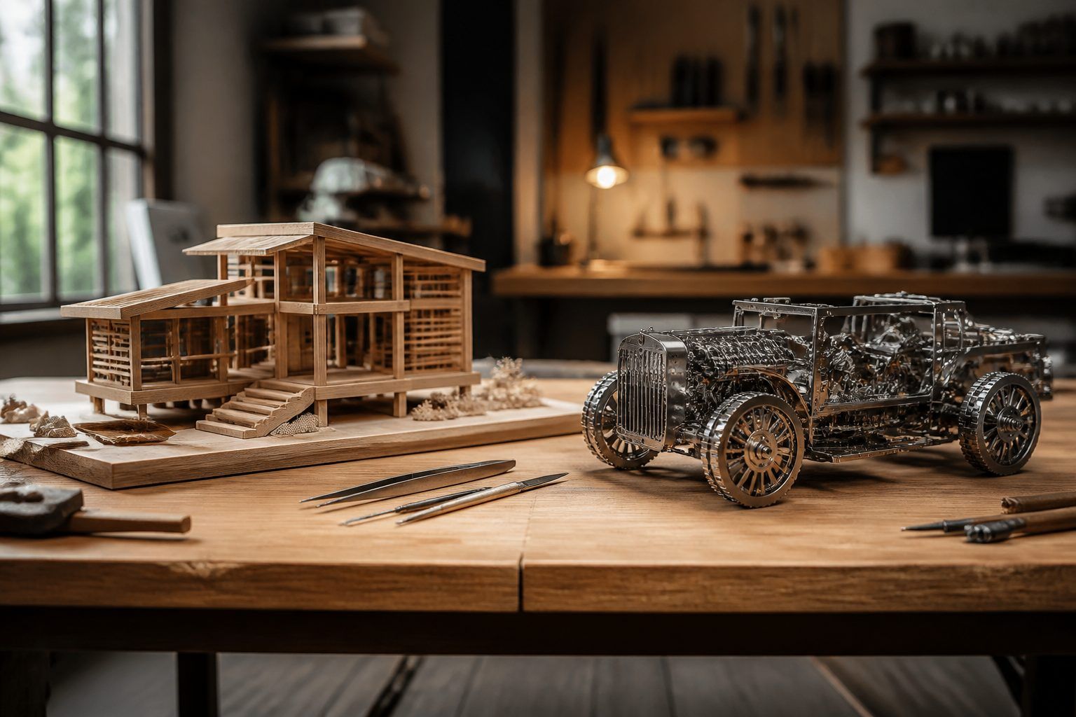 Maquette en bois ou maquette mécanique en métal : quelles différences ?