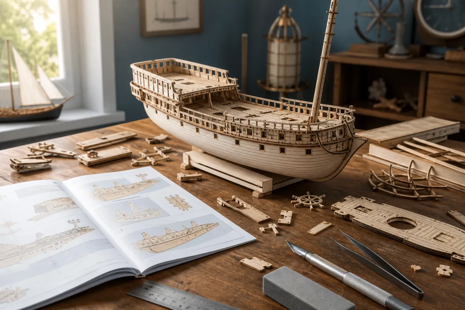 Le puzzle 3D bateau se choisit selon votre niveau de montage