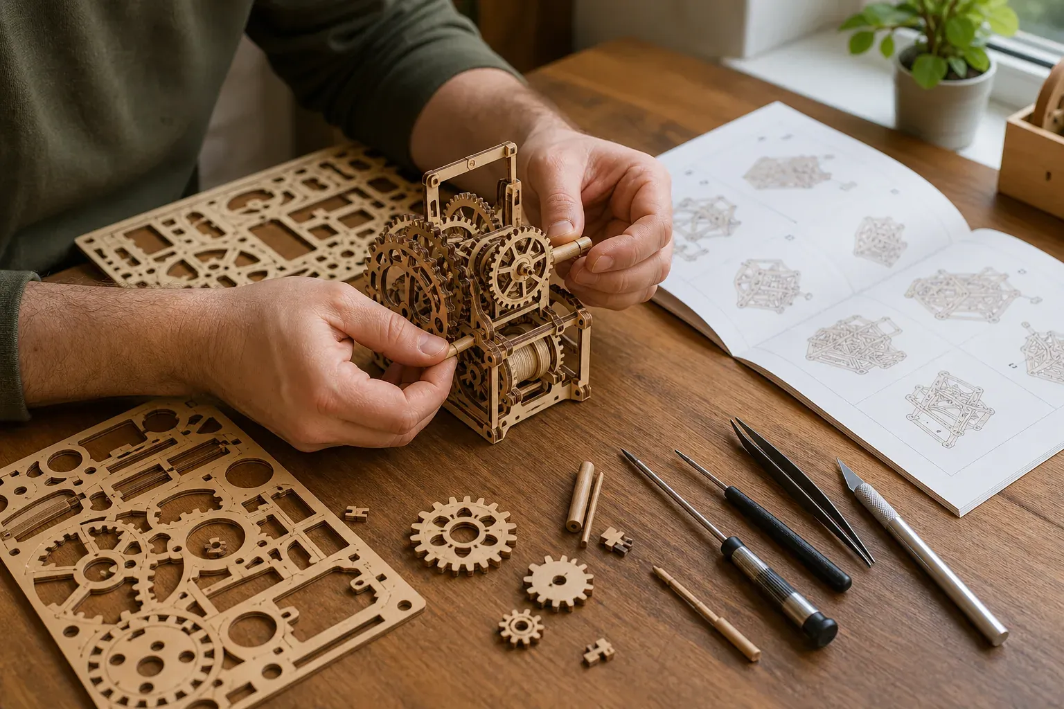 La construction d’une maquette en bois, étape par étape