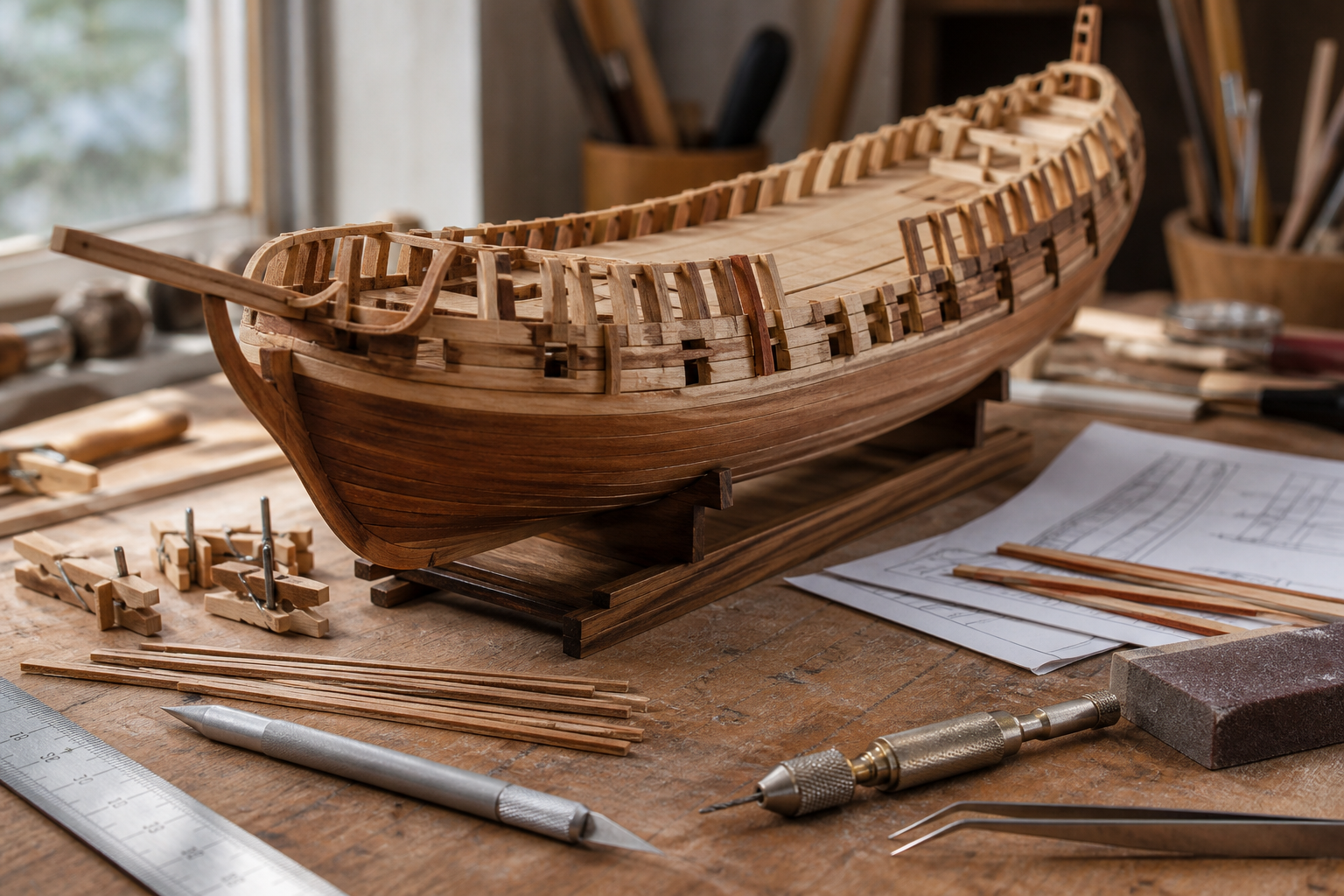 Maquette bois bateau : choisir, monter et réussir sa coque