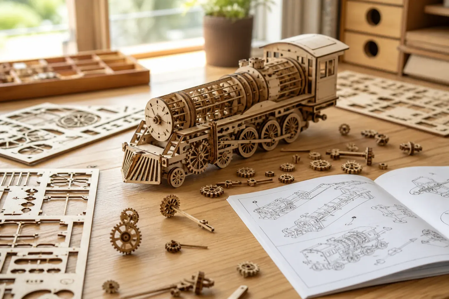 Une maquette bois locomotive se choisit avant le premier montage