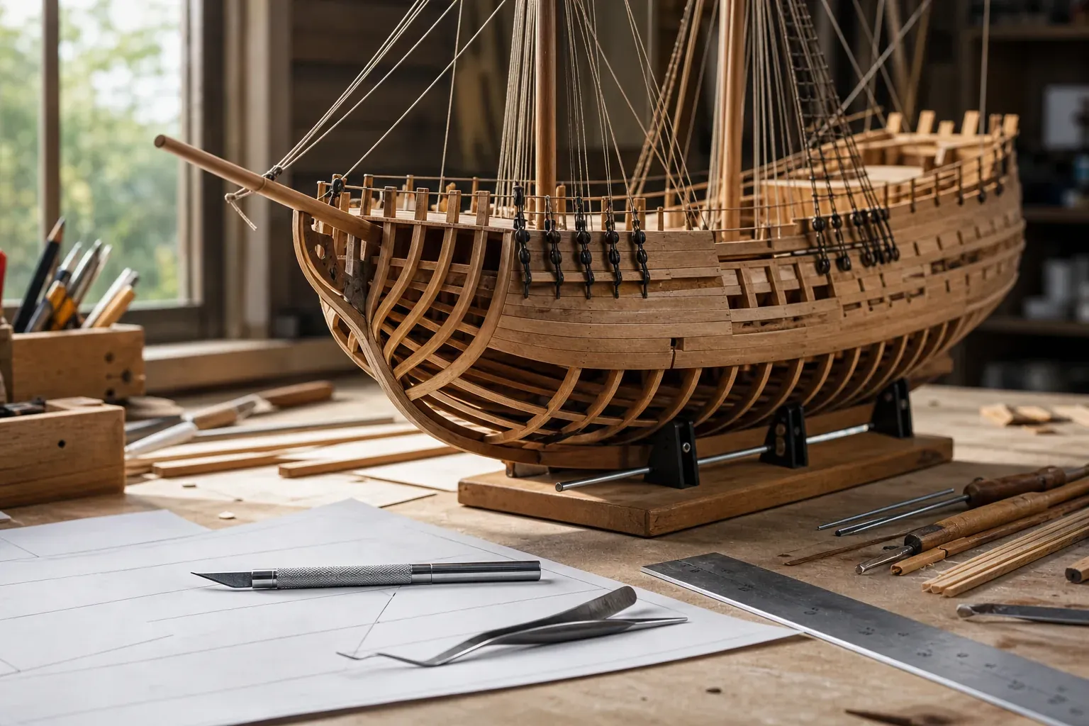 La maquette bois voilier se choisit selon le niveau et le montage