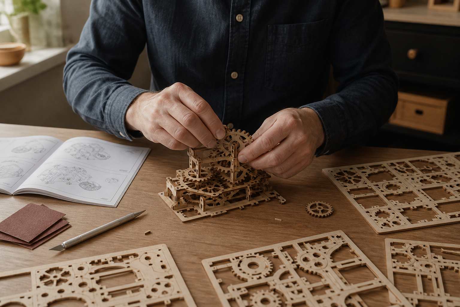 Maquette en bois à monter : niveaux, modèles et montage