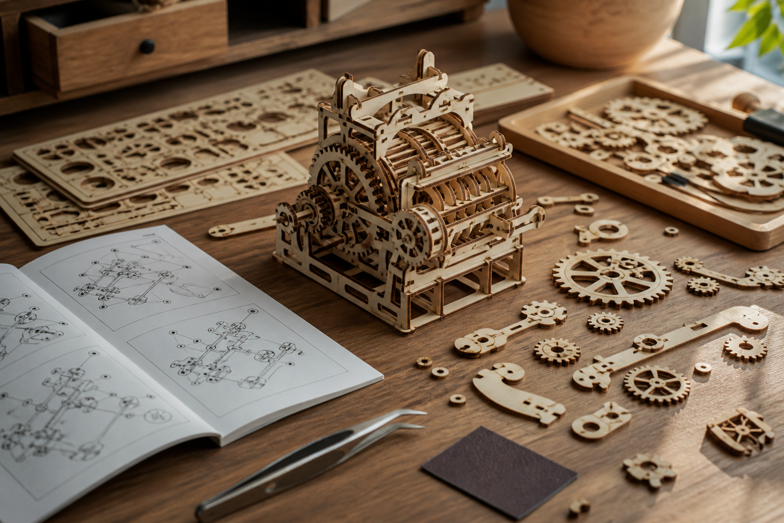 La maquette en bois difficile demande précision et méthode