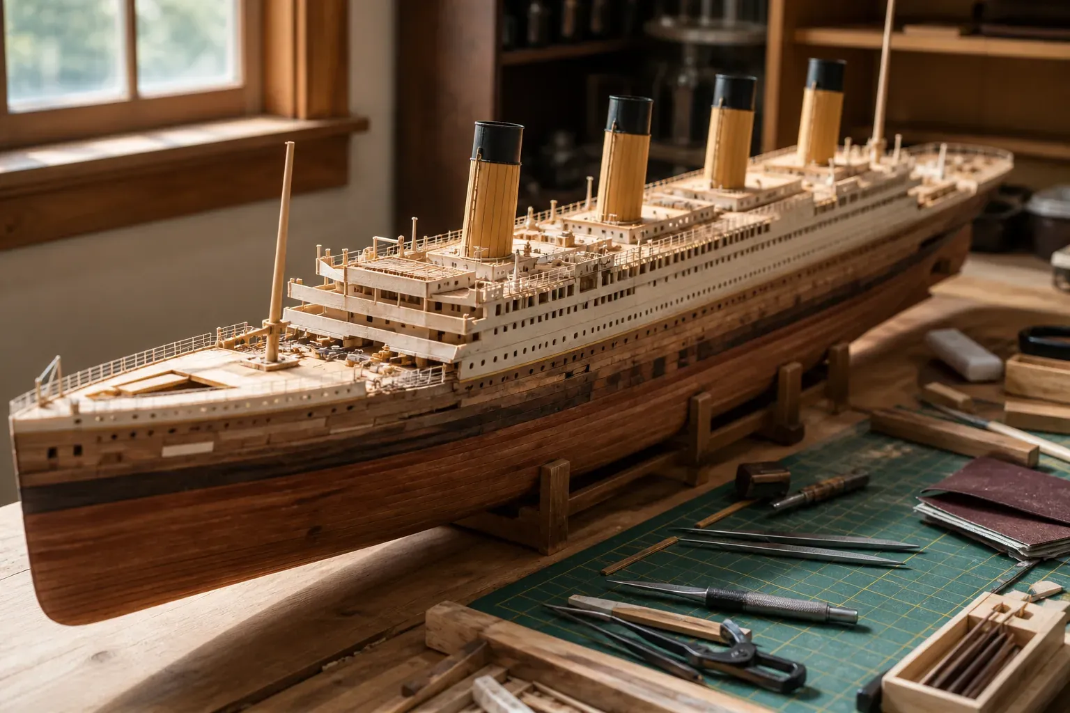 Une maquette en bois du Titanic se choisit selon trois critères