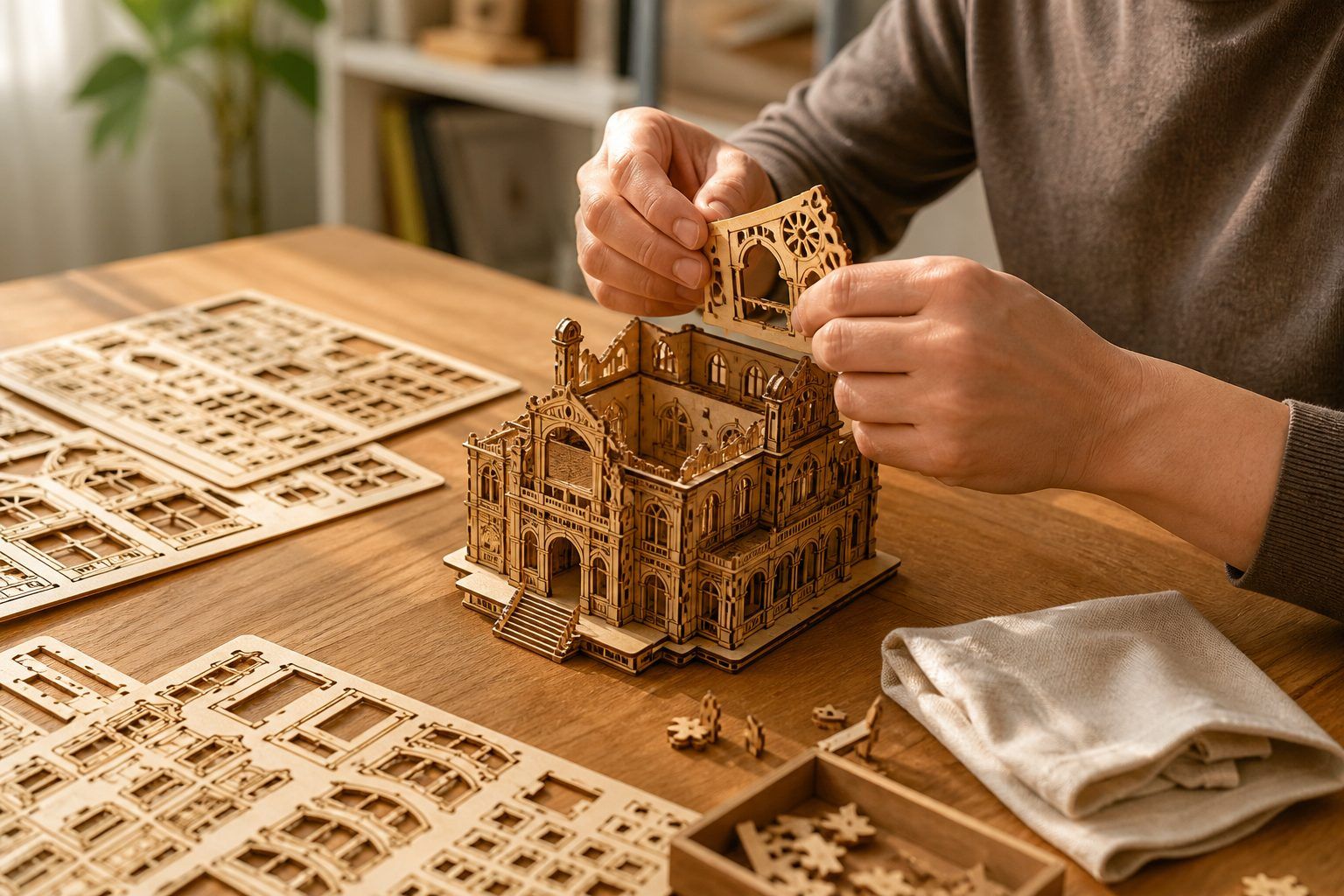 Comment faire un puzzle 3D en bois sans abîmer les pièces ?