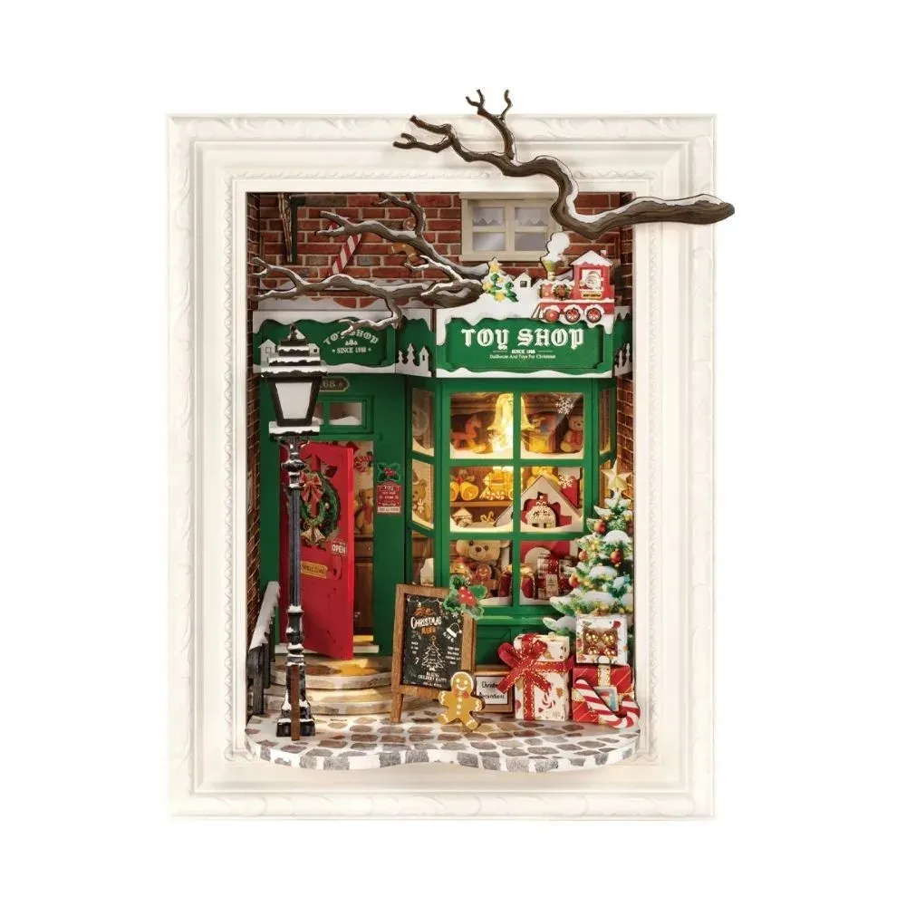 Puzzle 3D atelier de jouets du Père Noël : vue 2