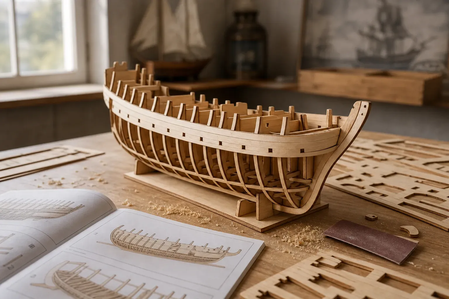 Le puzzle 3D bois bateau se choisit selon le modèle et le montage