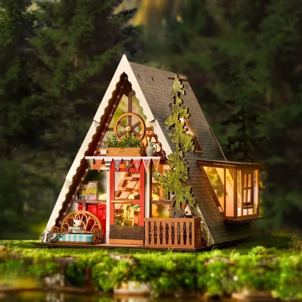 Puzzle 3D cabane A-Frame