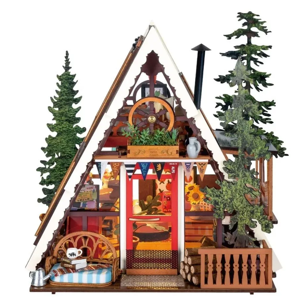 Puzzle 3D cabane A-Frame : vue 2