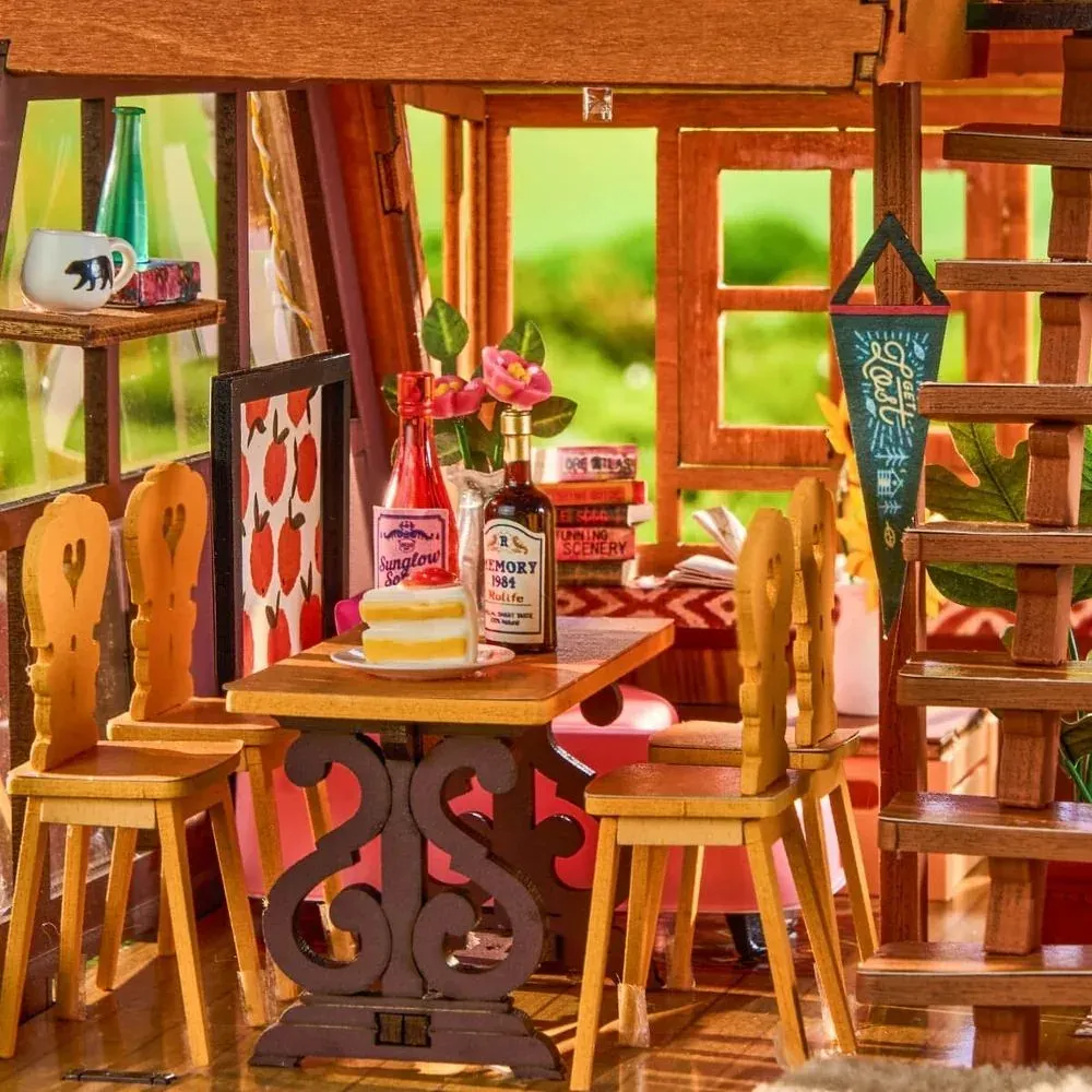 Puzzle 3D cabane A-Frame : vue 4