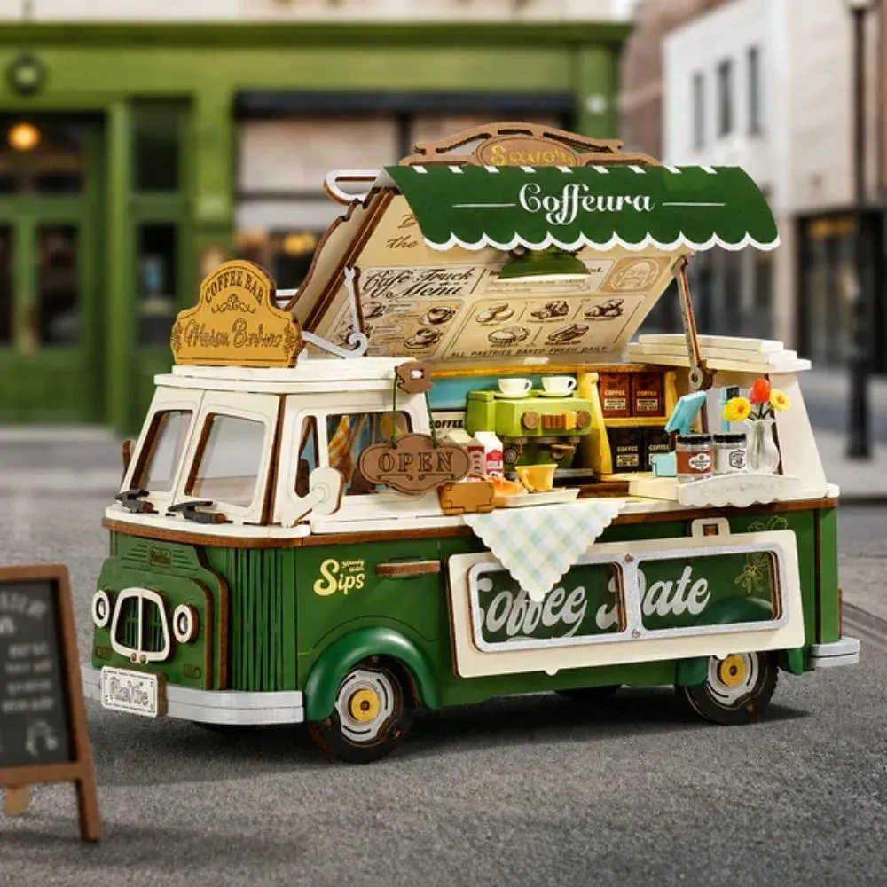 Puzzle 3D camion de café