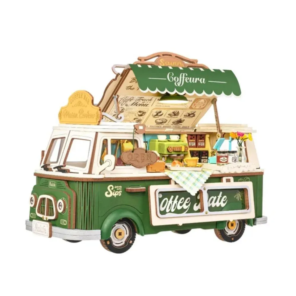 Puzzle 3D camion de café : vue 2