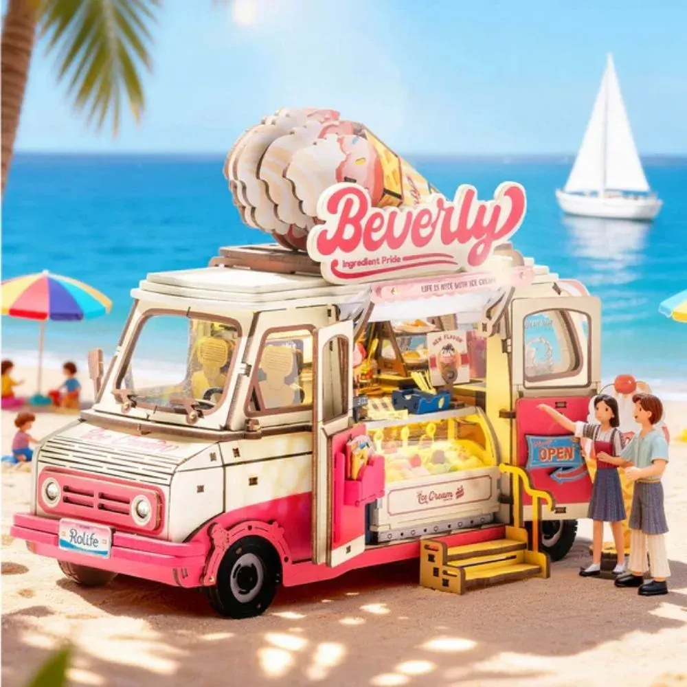 Puzzle 3D camion de glaces de Beverly : vue 3