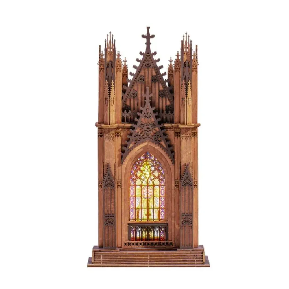 Puzzle 3D cathédrale aux deux tours : vue 2