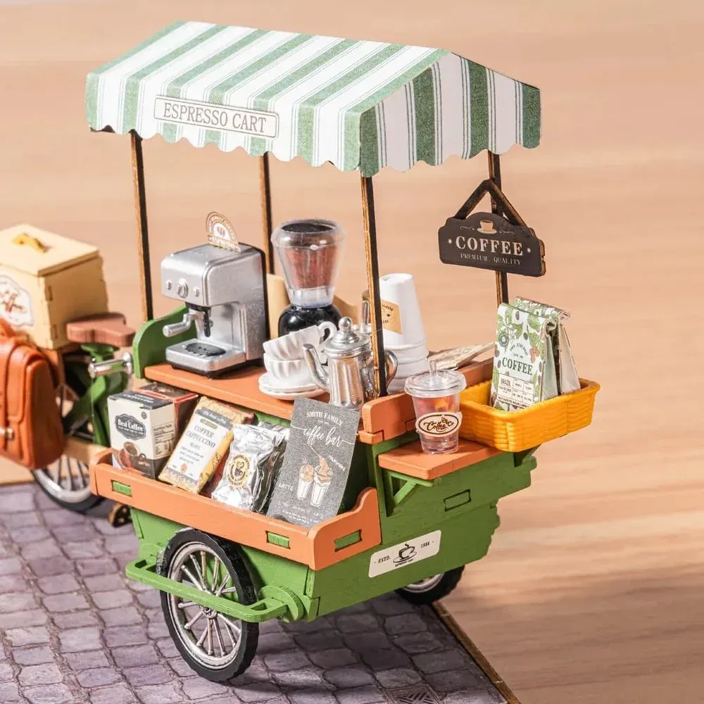 Puzzle 3D chariot de café aromatique : vue 4