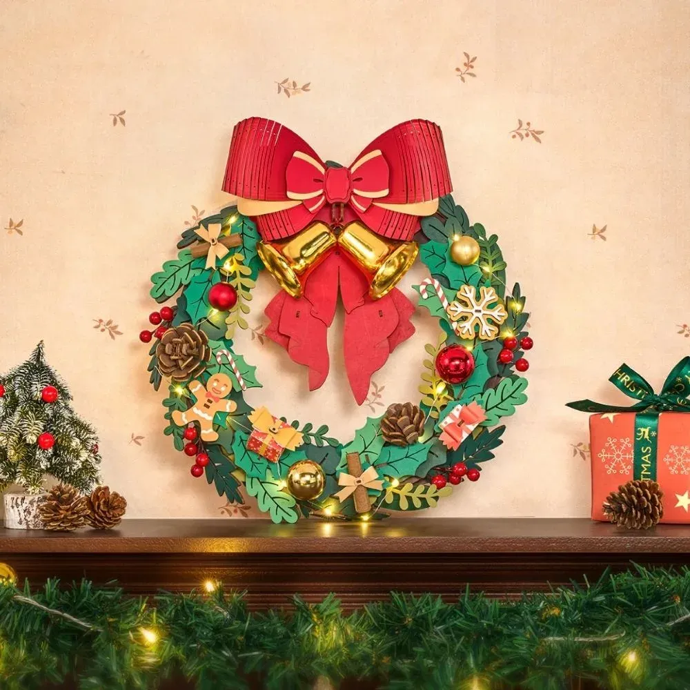 Puzzle 3D couronne de Noël