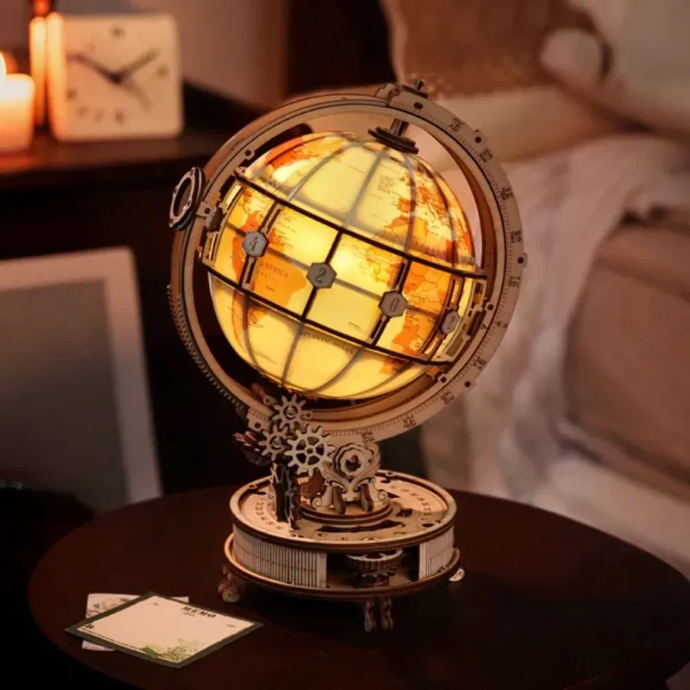 Puzzle 3D globe terrestre lumineux