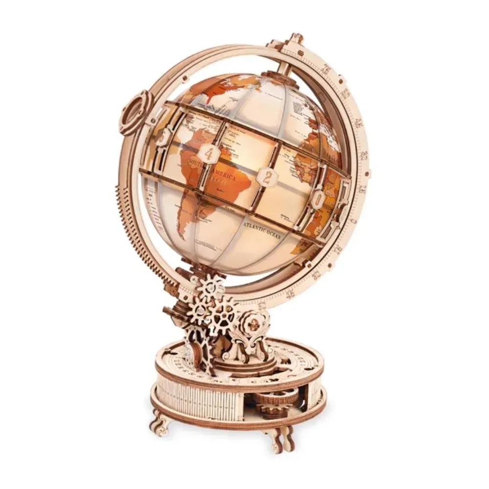 Puzzle 3D globe terrestre lumineux : vue 2