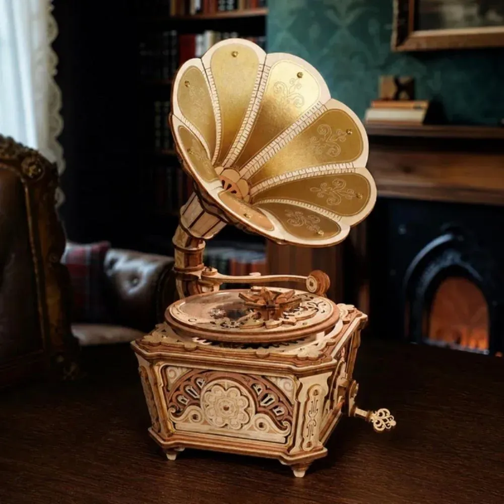 Puzzle 3D grammophone diva