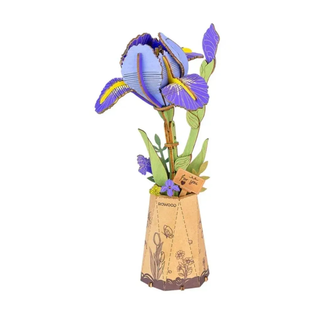 Puzzle 3D iris violet : vue 2