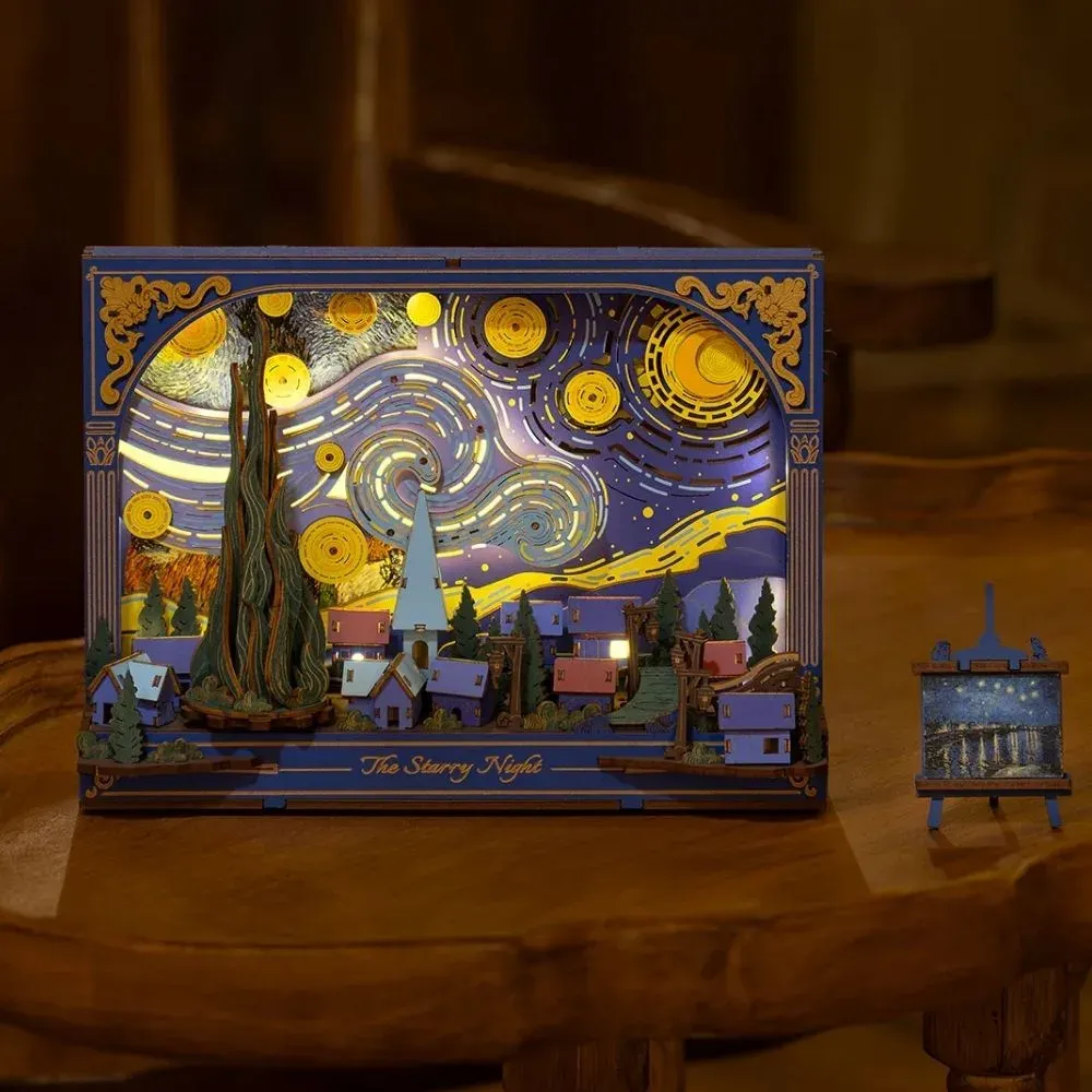 Puzzle 3D La Nuit étoilée : vue 3