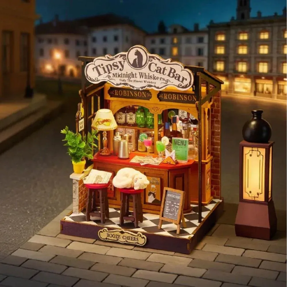 Puzzle 3D bar du chat Tipsy