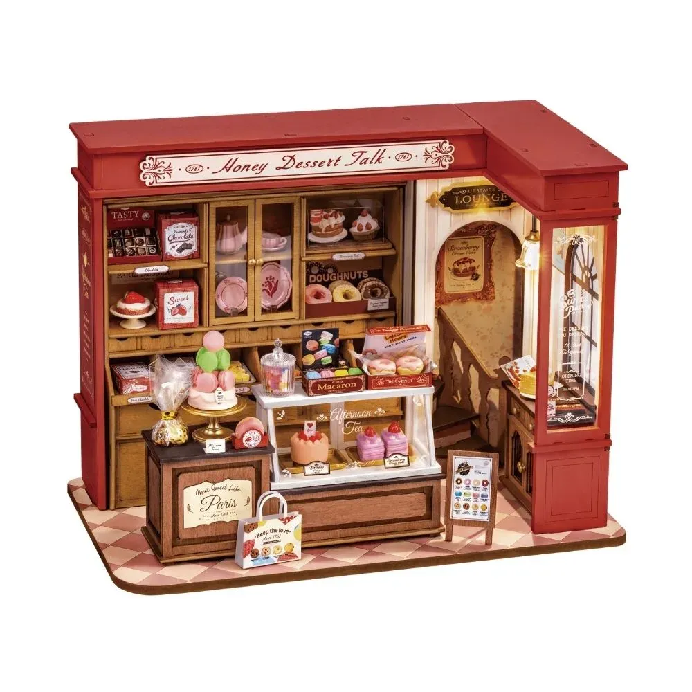 Maquette en bois boulangerie dessert au miel : vue 2