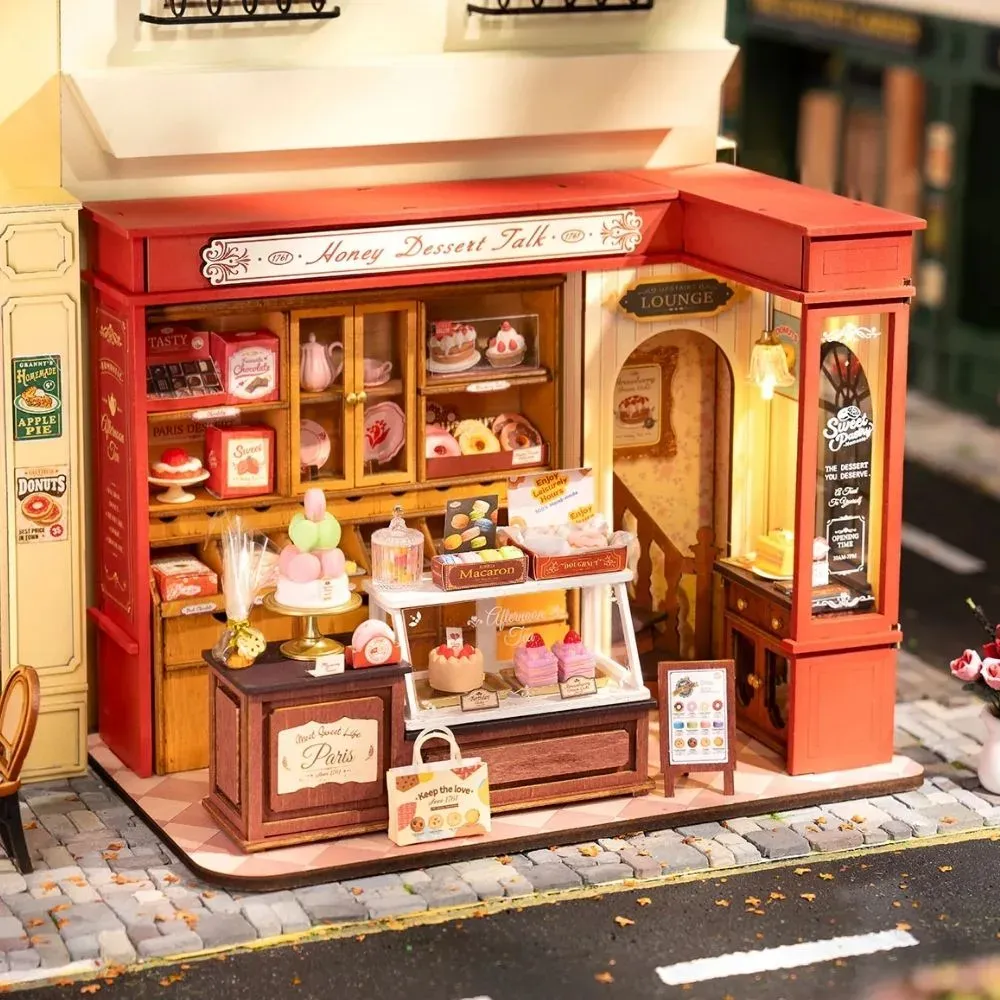 Maquette en bois boulangerie dessert au miel : vue 3