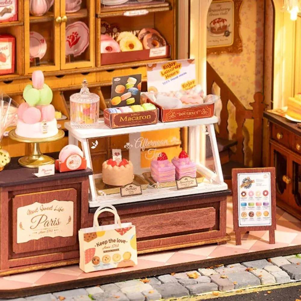 Maquette en bois boulangerie dessert au miel : vue 4