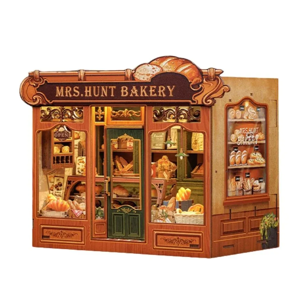 Maquette en bois boulangerie miniature : vue 2