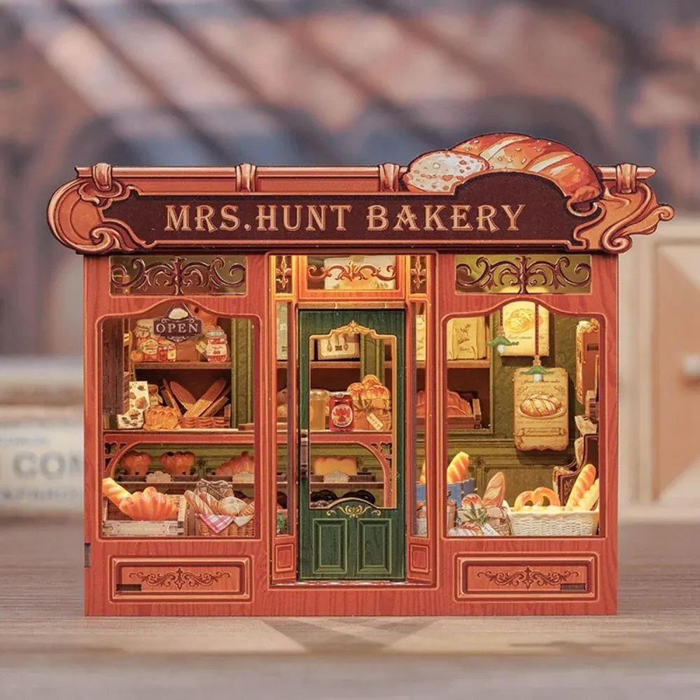 Maquette en bois boulangerie miniature : vue 3