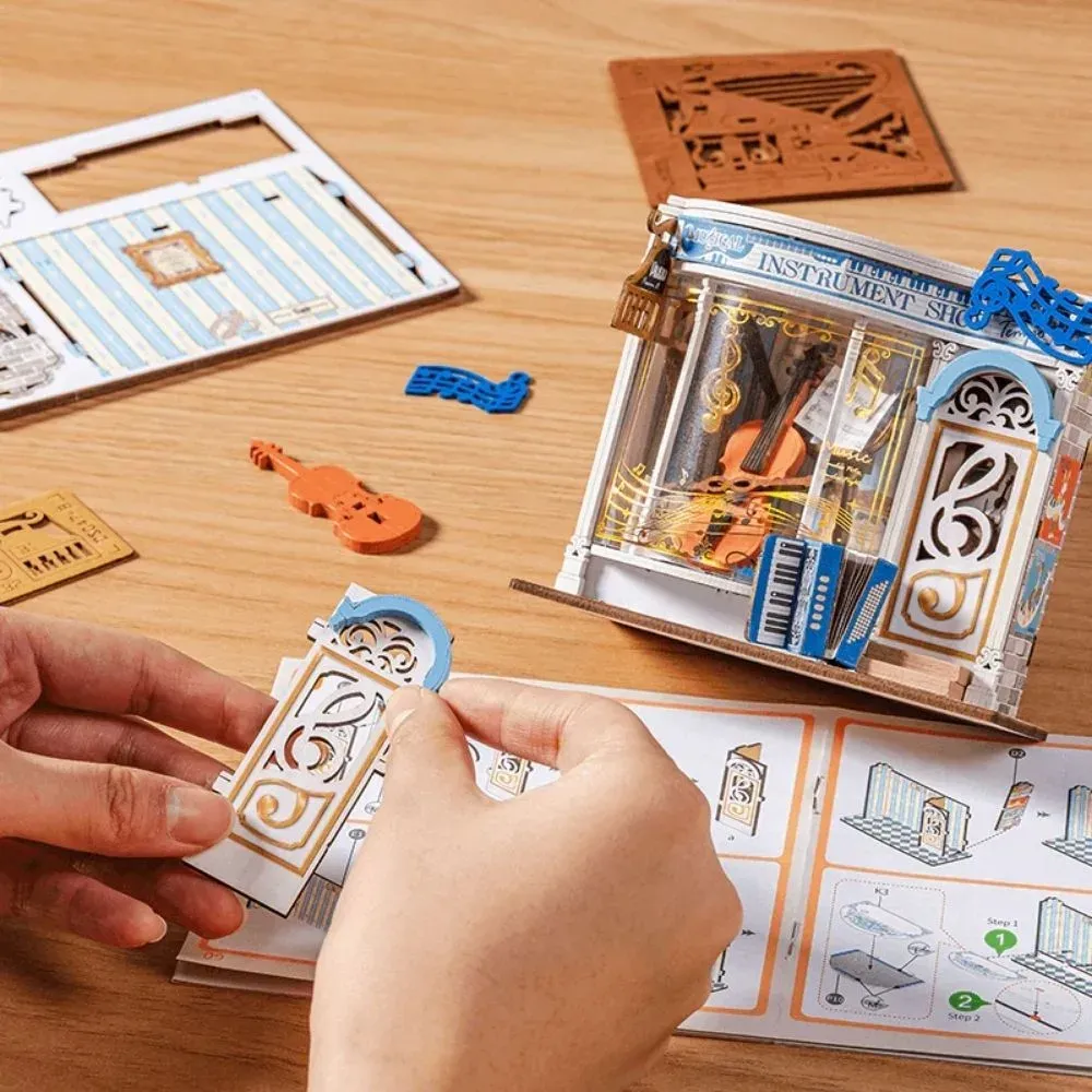 Puzzle 3D boutique d’instruments miniature : vue 3