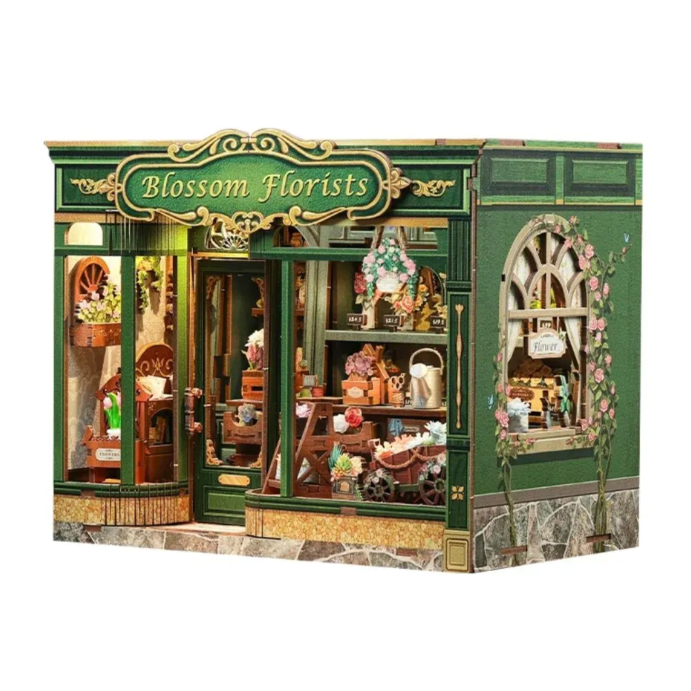 Maquette en bois boutique de fleurs miniature : vue 2